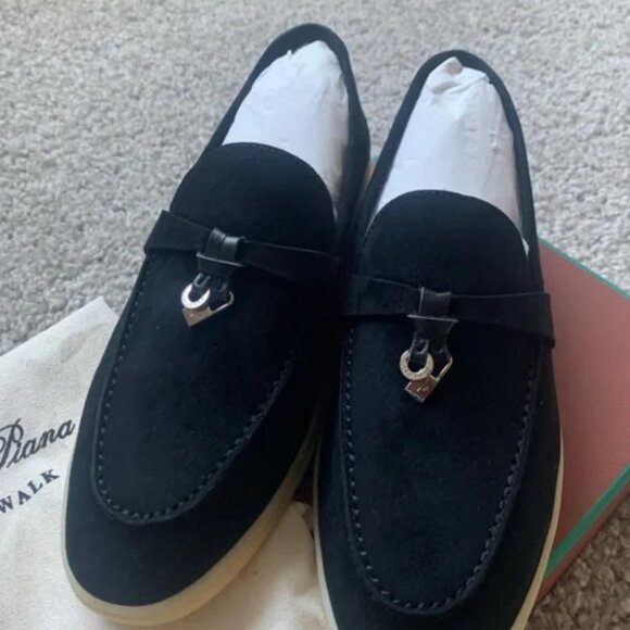 Black Suede Loafers - Picture 1 of 6